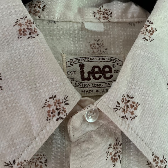 Lee Jeans 80’s Men’s Floral Button-Up Shirt - Picture 3 of 5